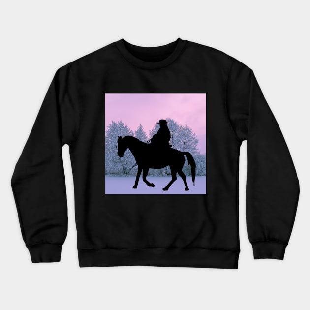 Horse and Rider Crewneck Sweatshirt by Lorie's Lovely's